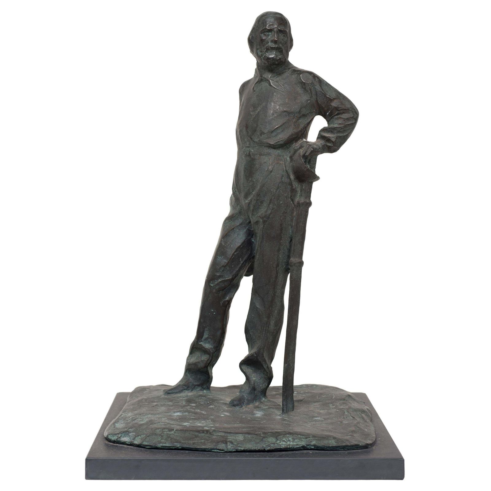 Sculpture Of Giuseppe Garibaldi, Bronze Sculpture, 19th Century