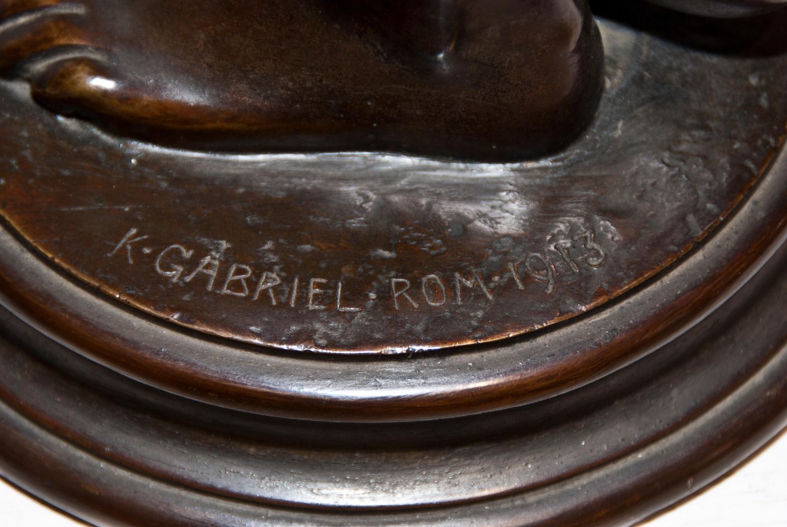 Bronze Sculpture “Nude Of Young Woman” By K. Gabriel, 1913 photo furniture