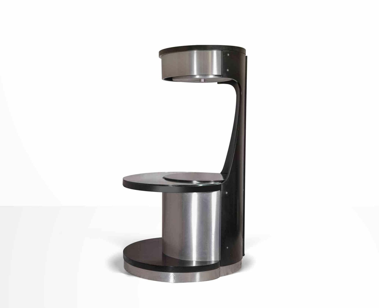 Vintage Motorized Bar Attr. To Willy Rizzo, Italy, 1970s photo vintage