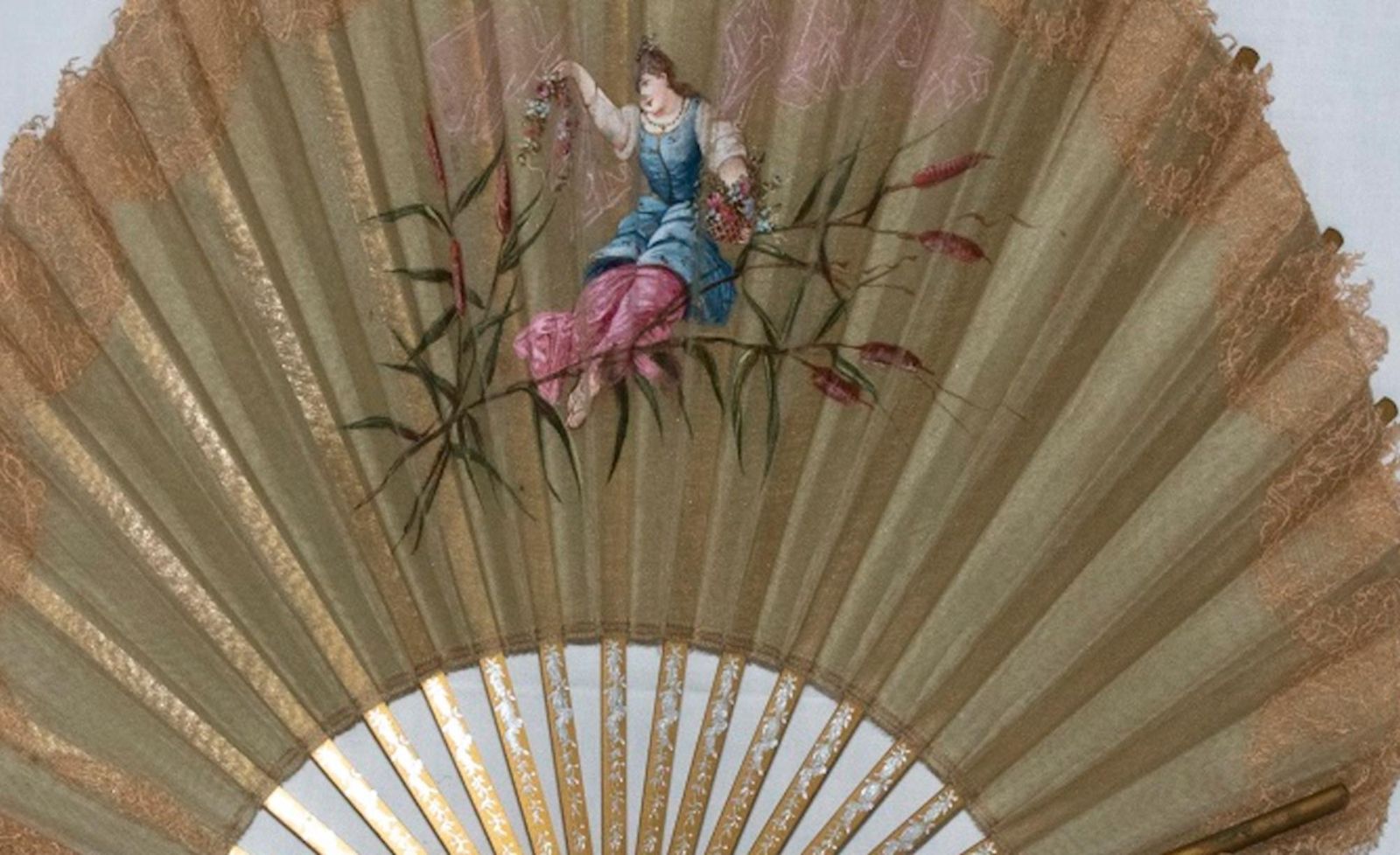Anient Traditional Fan, Italy, 18th Century photo Home Decor