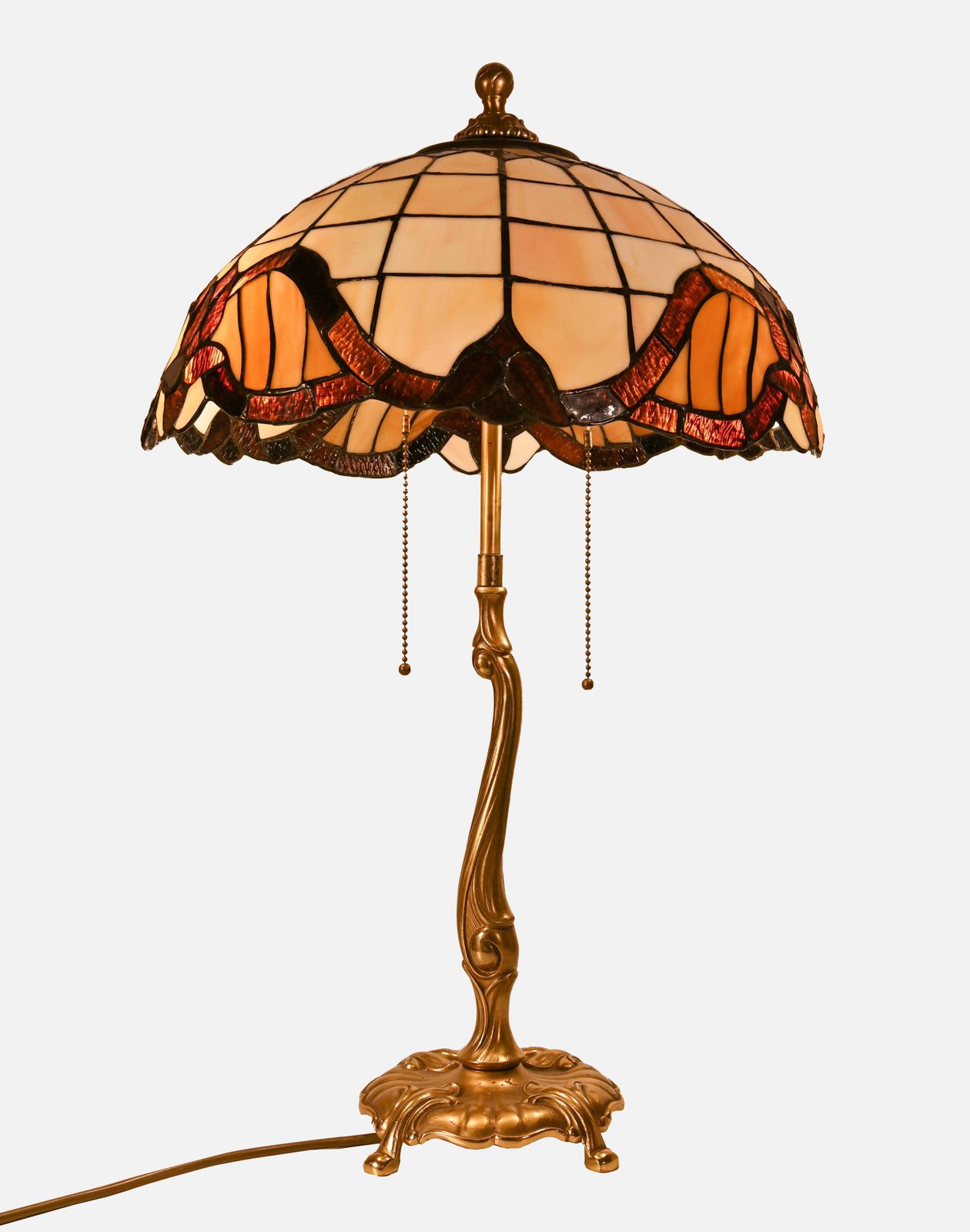 photo furniture Tiffany Style Table Lamp, 1950s