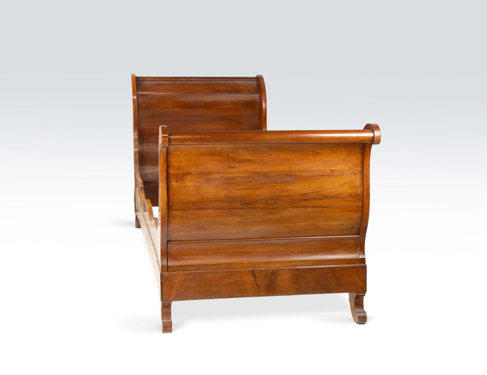Vintage Wooden Bed Italian Manufacture, Early 20th Century photo Furniture