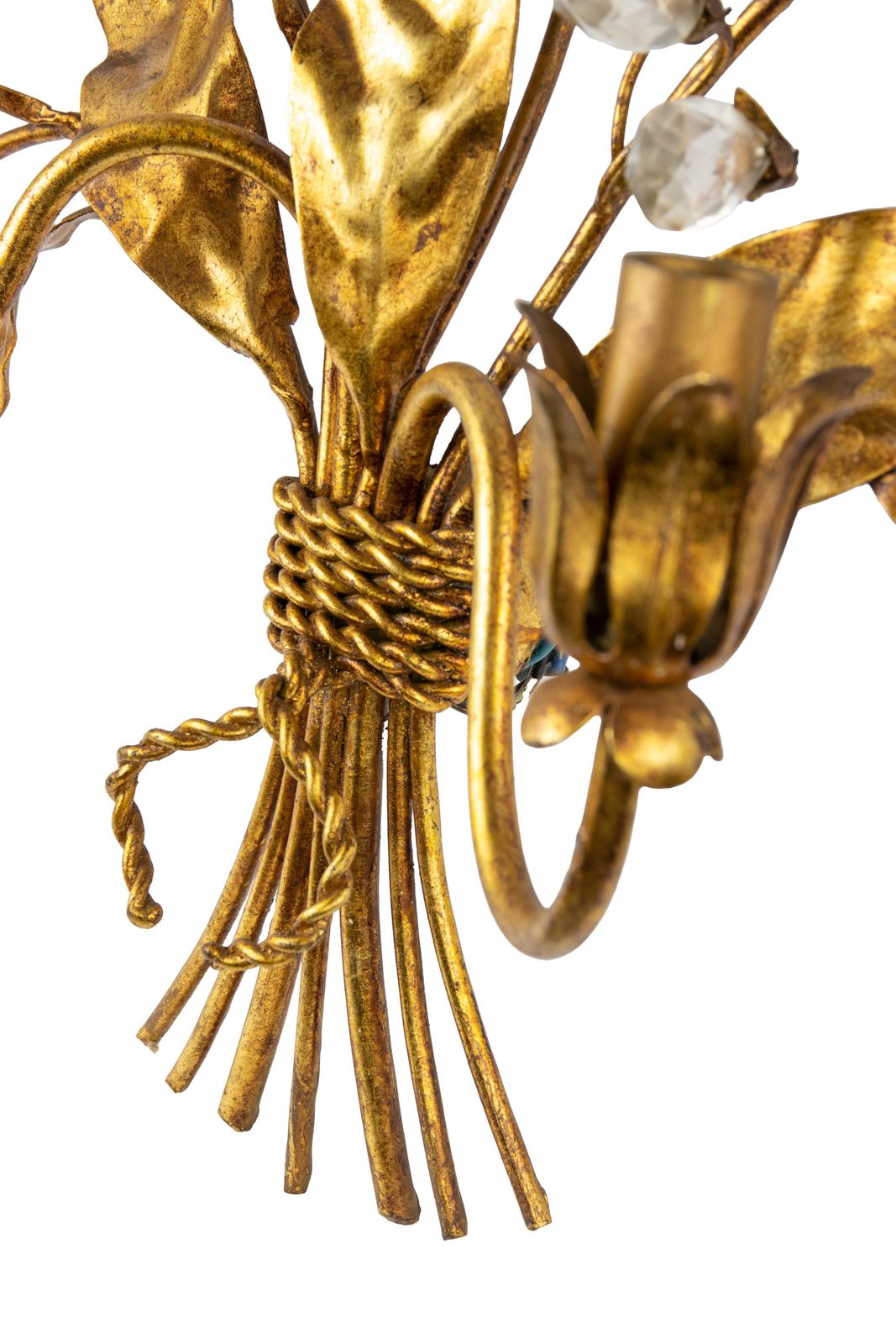 Gilded Brass Bracket Lamp In The Style Of Hans Kogl   Late 20th Century photo Lighting