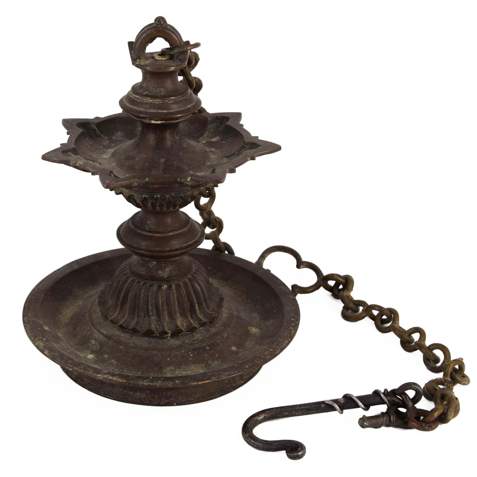 Oil Lamp In Bronze Of Aceh, North Sumatra
