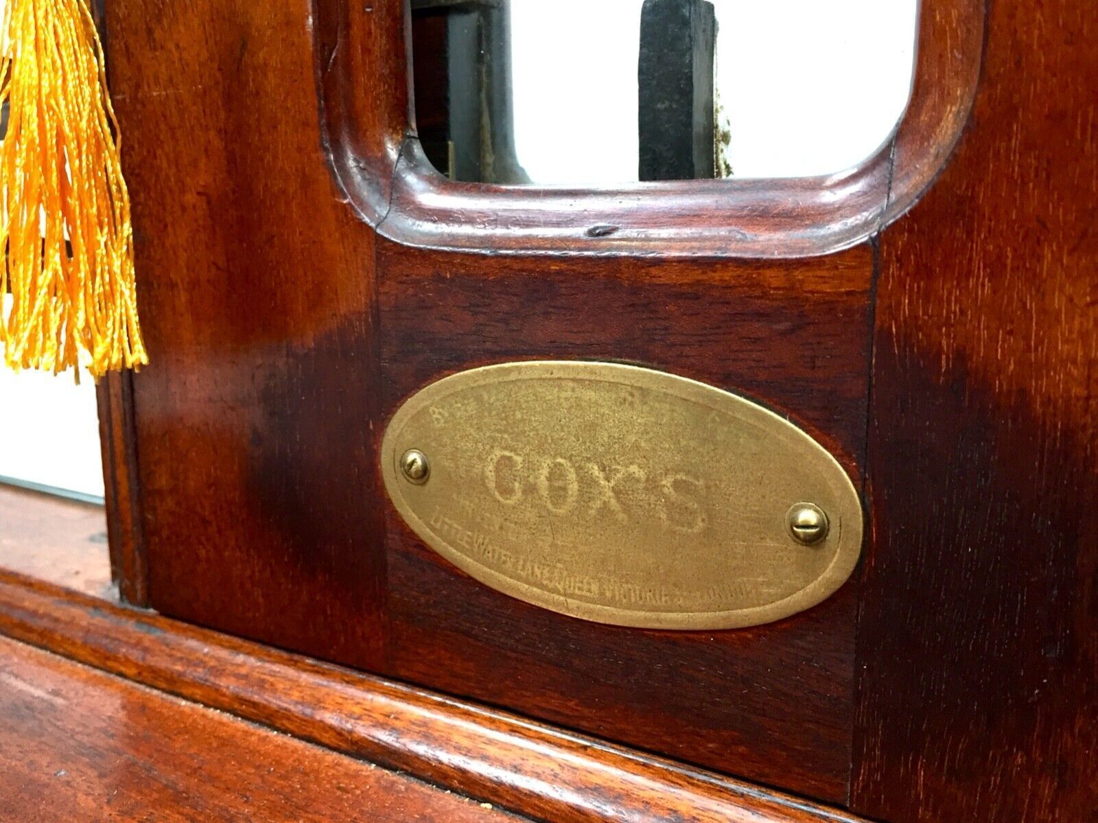 Antique Advertising   J C Cox Double Wooden & Glazed Shop Or Pub Used Till C1900 photo 575.0