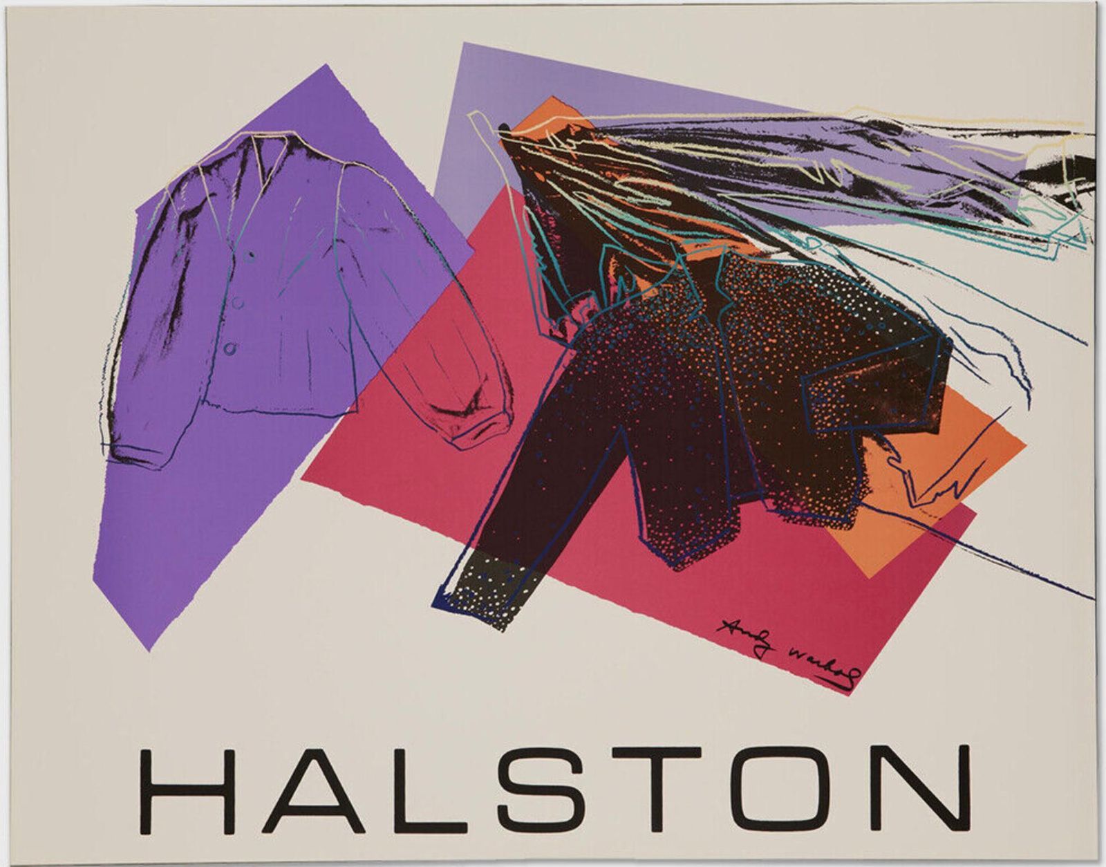 Andy Warholandy Warhol   Halston Women's Wear Advertising Campaign Poster1982