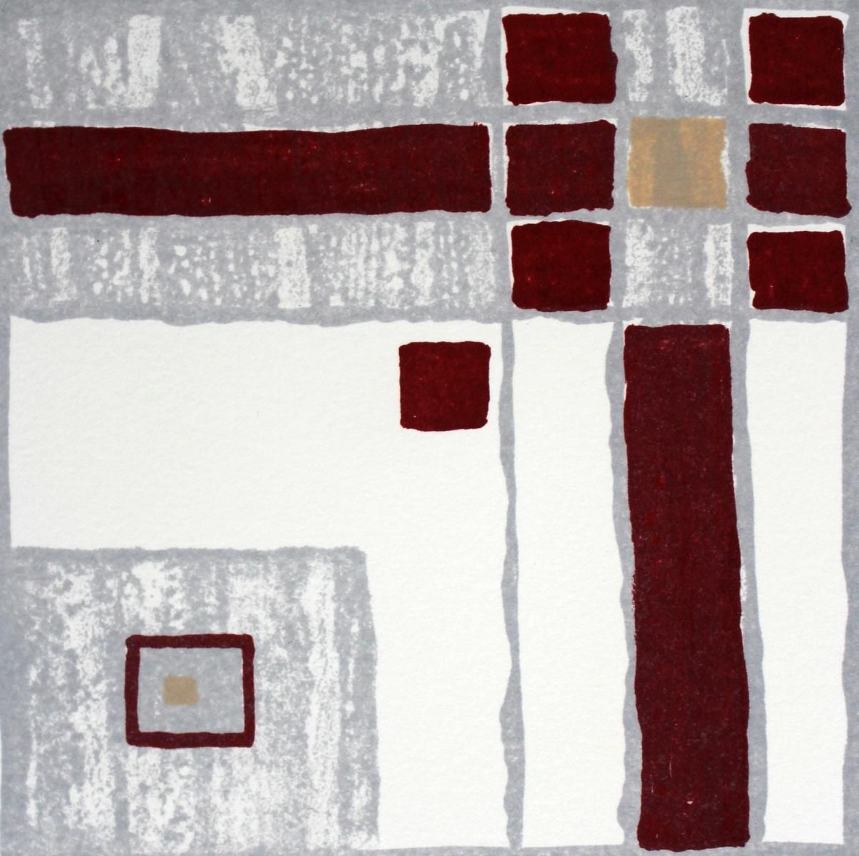 Sabine Pinkepankcomposition V   Xxi Century, Mixed Media Abstract Print, Colourful2003