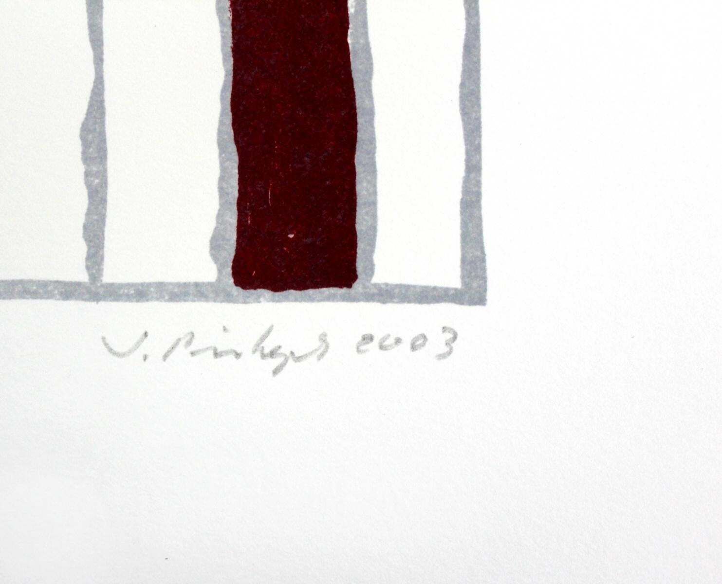 Sabine Pinkepankcomposition V   Xxi Century, Mixed Media Abstract Print, Colourful2003 photo for sale
