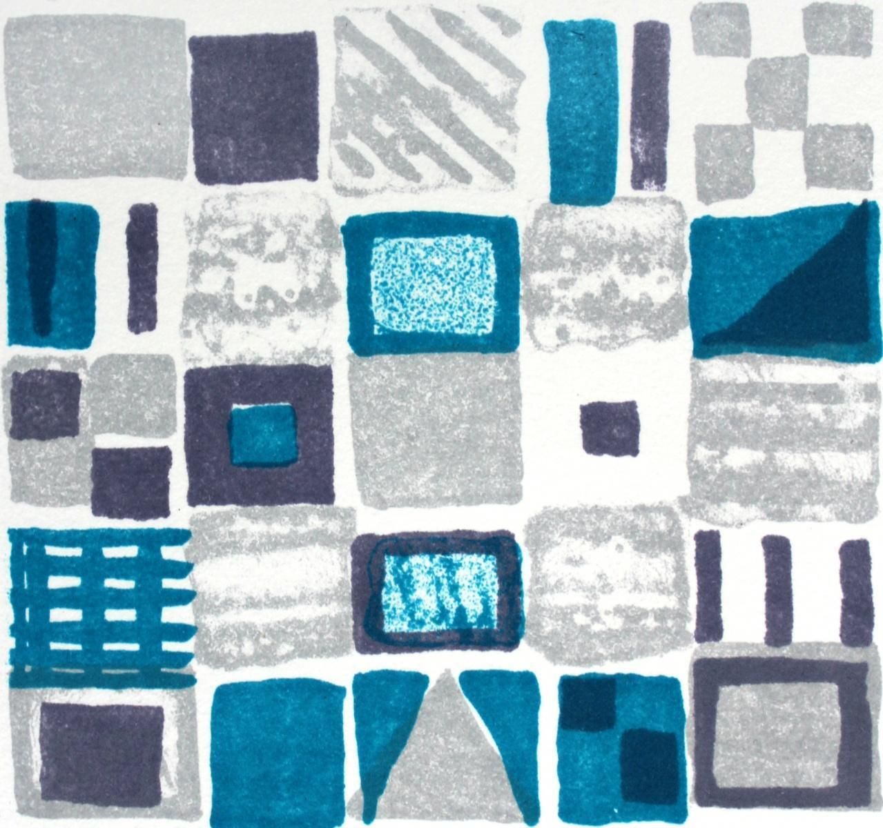 Sabine Pinkepankcomposition VI   Xxi Century, Mixed Media Abstract Print, Colourful2003