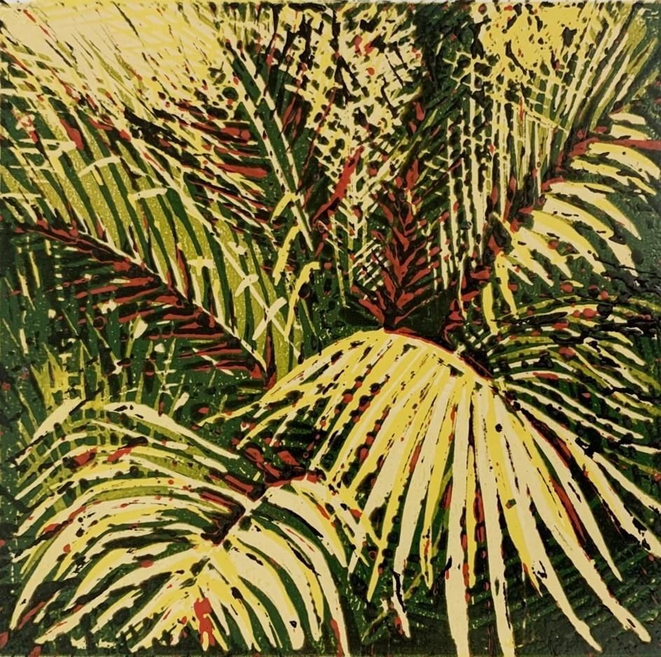 Marta Garbaczewskawoods 7   Contemporary Linocut, Flora, Nature, Polish Artist, Young Art2016