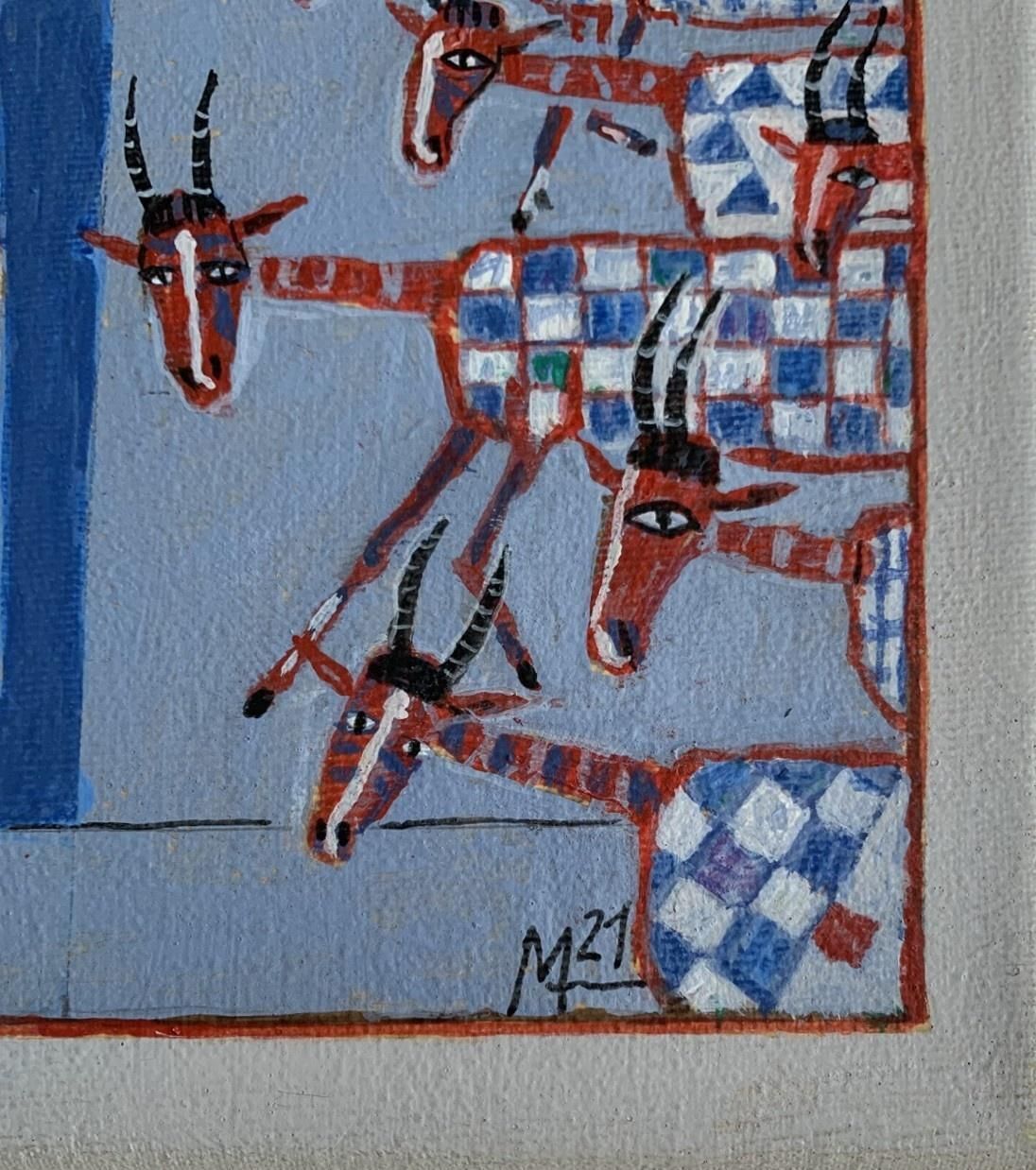 Mikołaj Maleszaa King   Contemporary Acrylic Painting, Figurative, Surreal, Polish Artist2022 photo for sale
