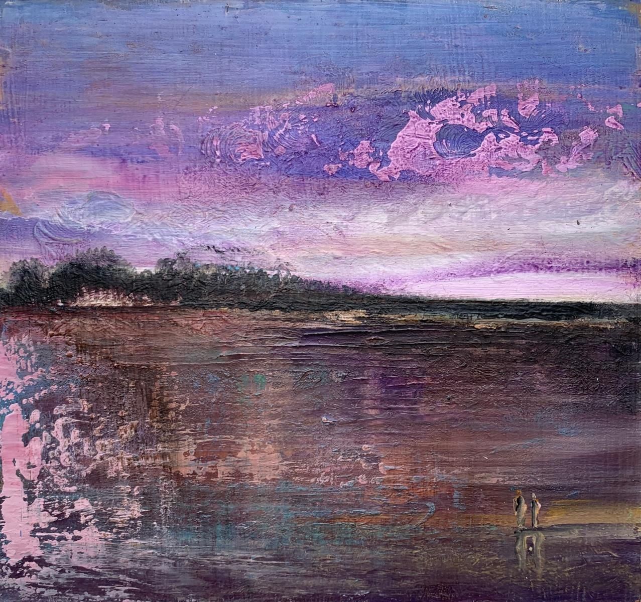 Barbara Huberta Landscape 4. Contemporary Acrylic Painting, Figurative, Polish Art2024