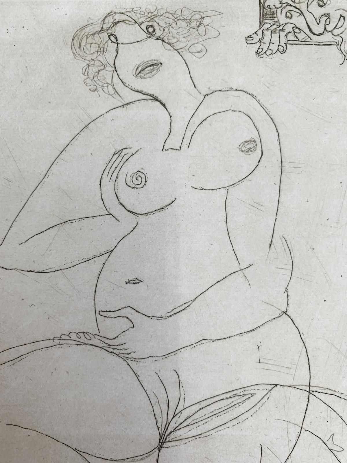 Leszek Rózgayoung Lady   Xxi Century, Figurative Etching Print, Nude2005 photo 255.0