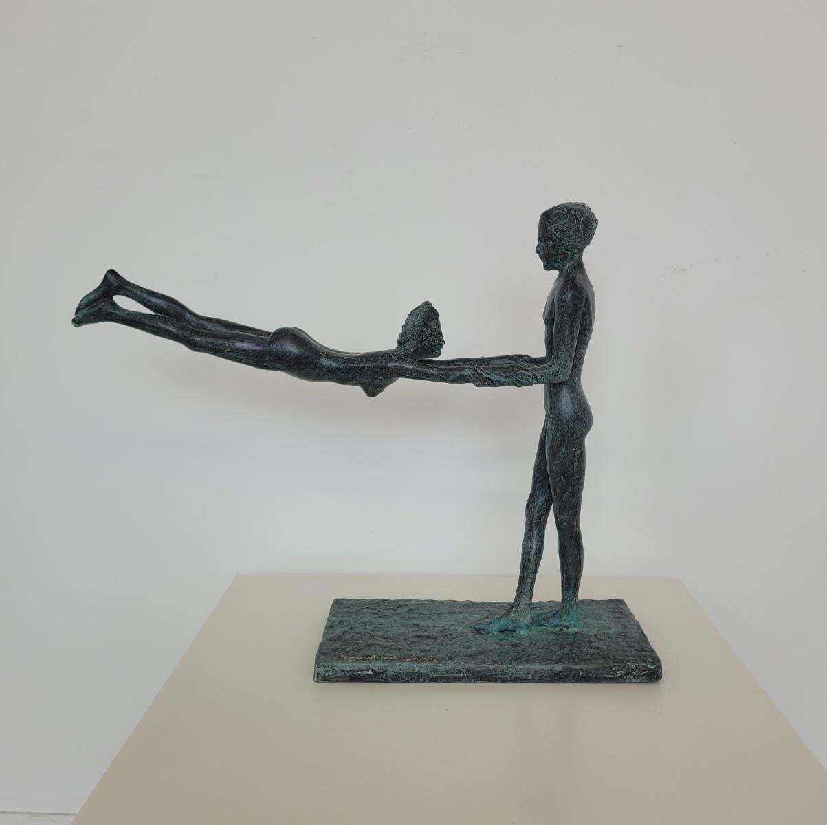 Antonio Giancaterinolovers. Contemporary Bronze Sculpture, Limited Edition, Italian Artistca. 2020 photo furniture