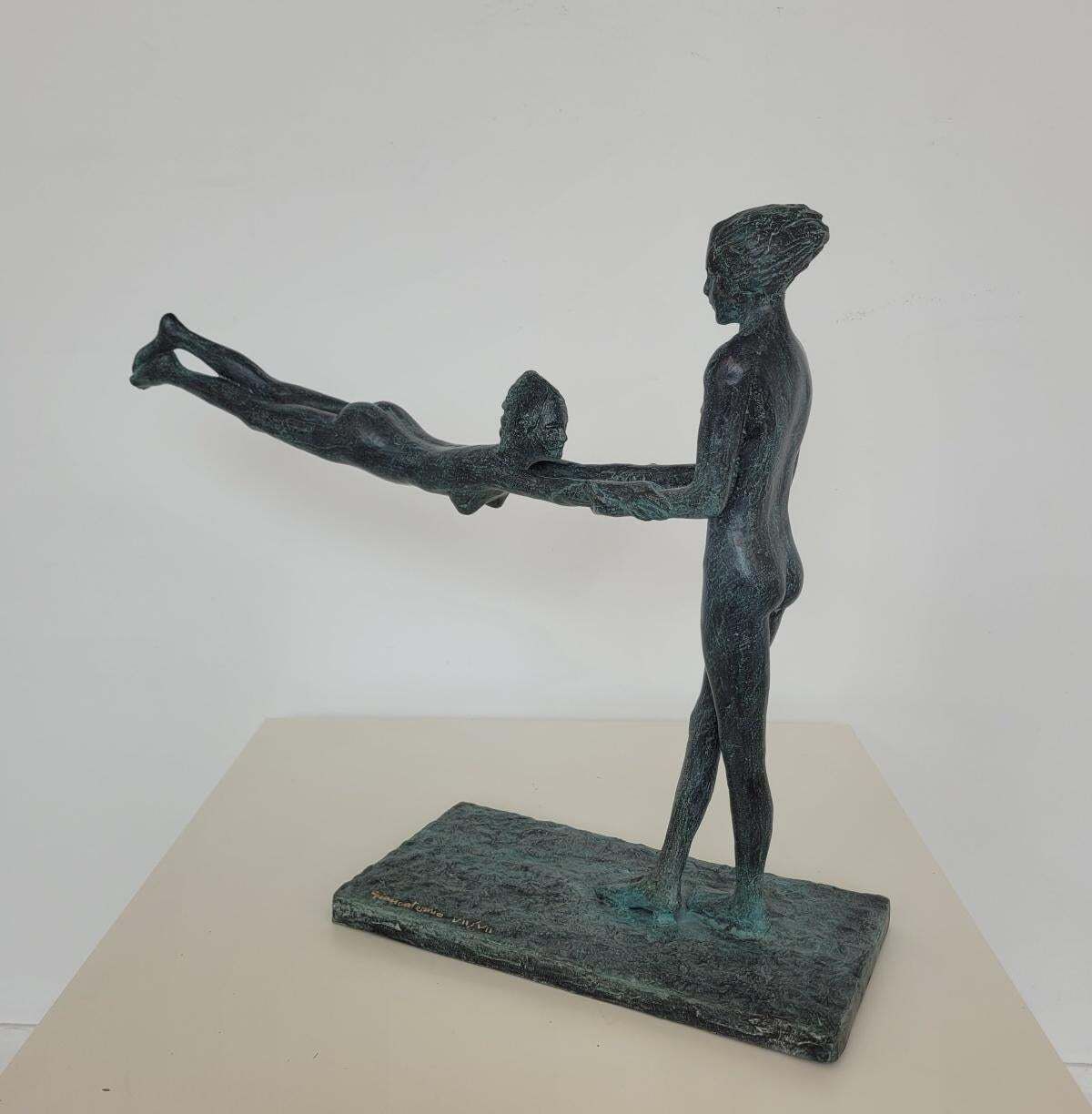 photo vinterior Antonio Giancaterinolovers. Contemporary Bronze Sculpture, Limited Edition, Italian Artistca. 2020