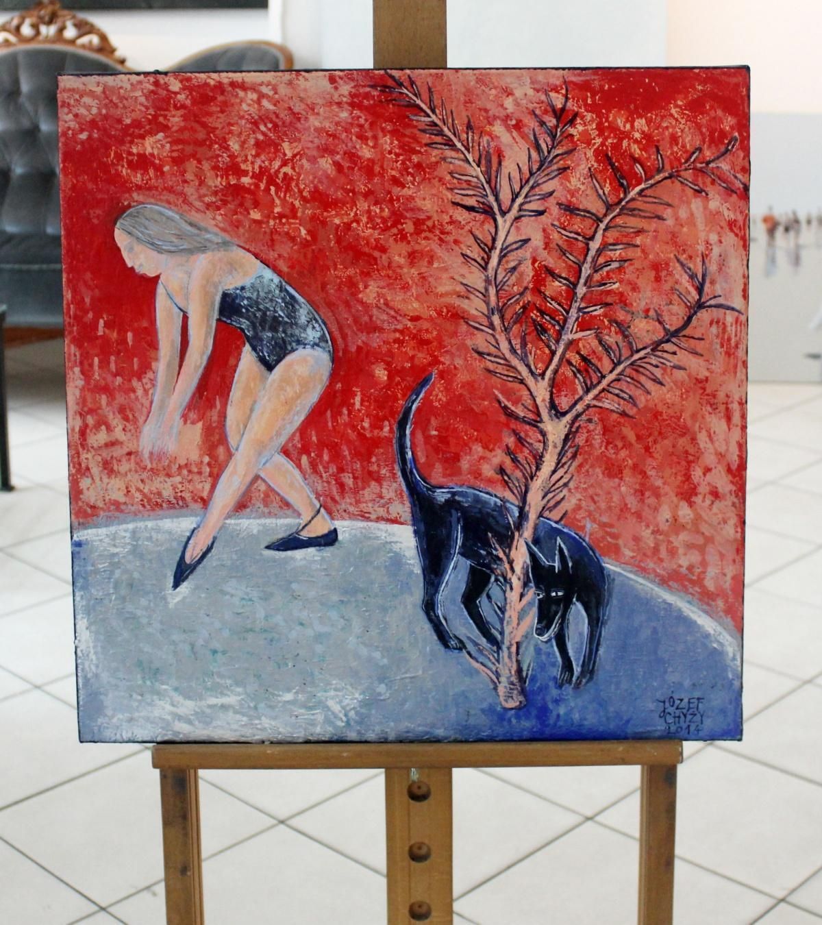 Józef Chyżydance   Contemporary Figurative Acrylic Painting, Animal, Xxi Century2014 photo Art