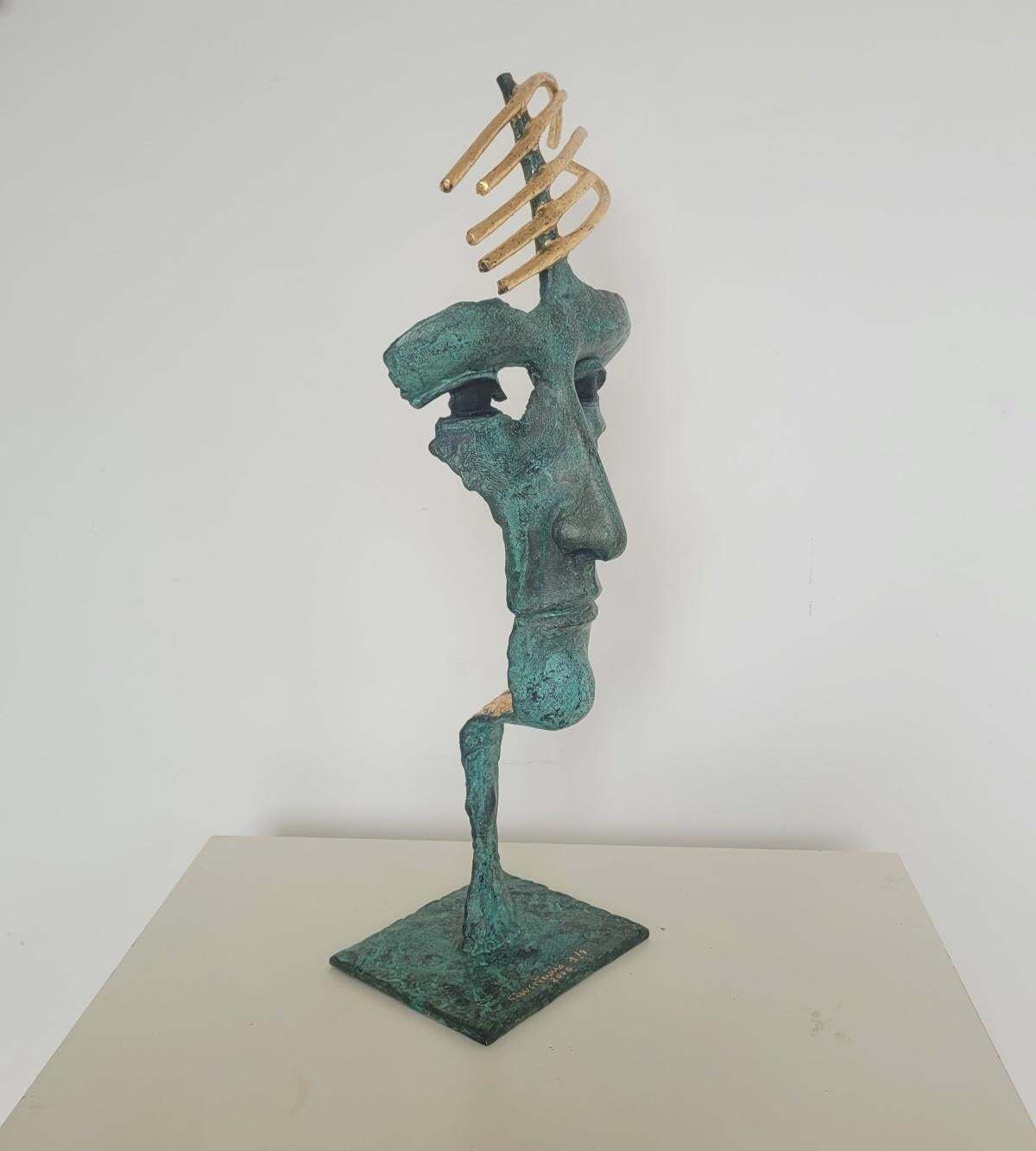 Antonio Giancaterinocomposer's Head. Contemporary Bronze Sculpture, Limited Edition, Italian Artist2020 photo for sale