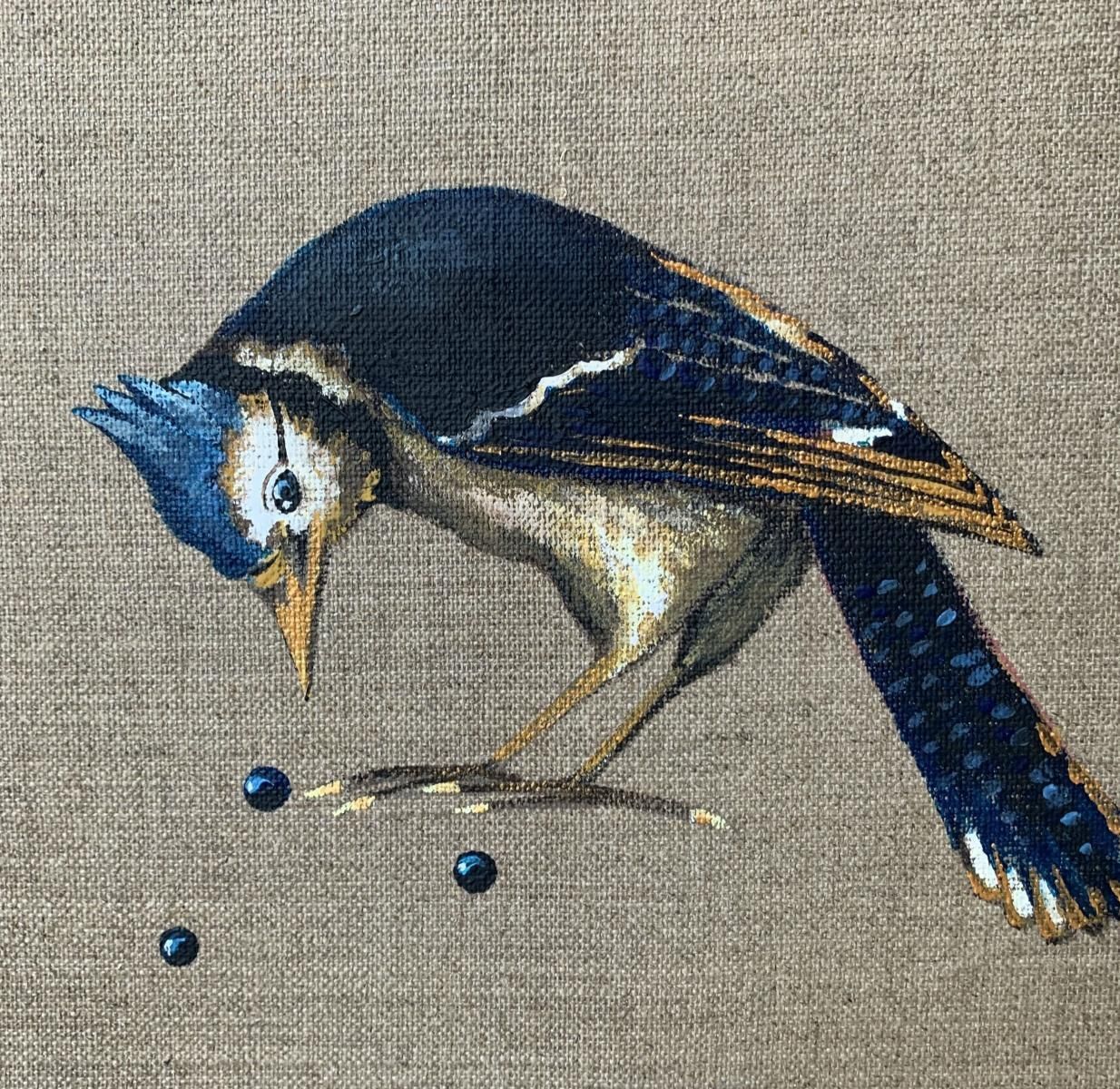 Magdalena Nałęczuntitled. Figurative Actylic Painting, Bird, Realistic, Polish Artist2020 photo for sale