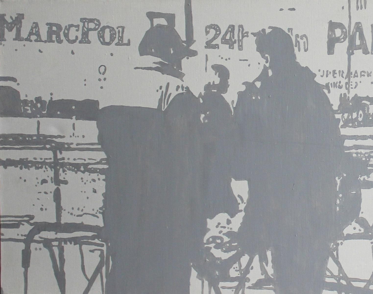 Joanna Woydawarsaw   Xxi Century Contemporary Oil & Acrylic Painting City View Monochromatic2017 photo Art