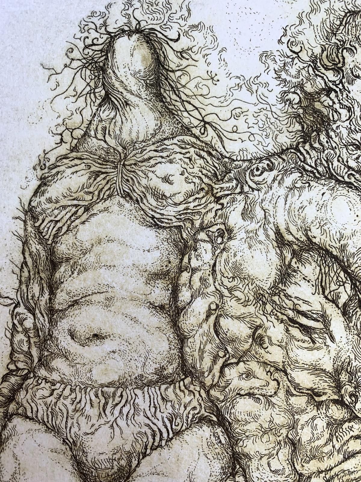 Leszek Rózgapermeation I   XX Century, Figurative Etching Print, Surrealism1968 photo vintage