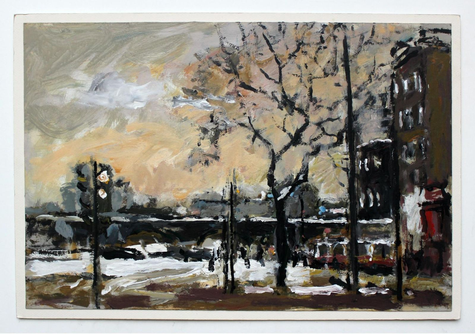 Magdalena Spasowiczthe New Town   Xxi Century, Oil On Canvas, Figurative, Landscape2001 photo furniture