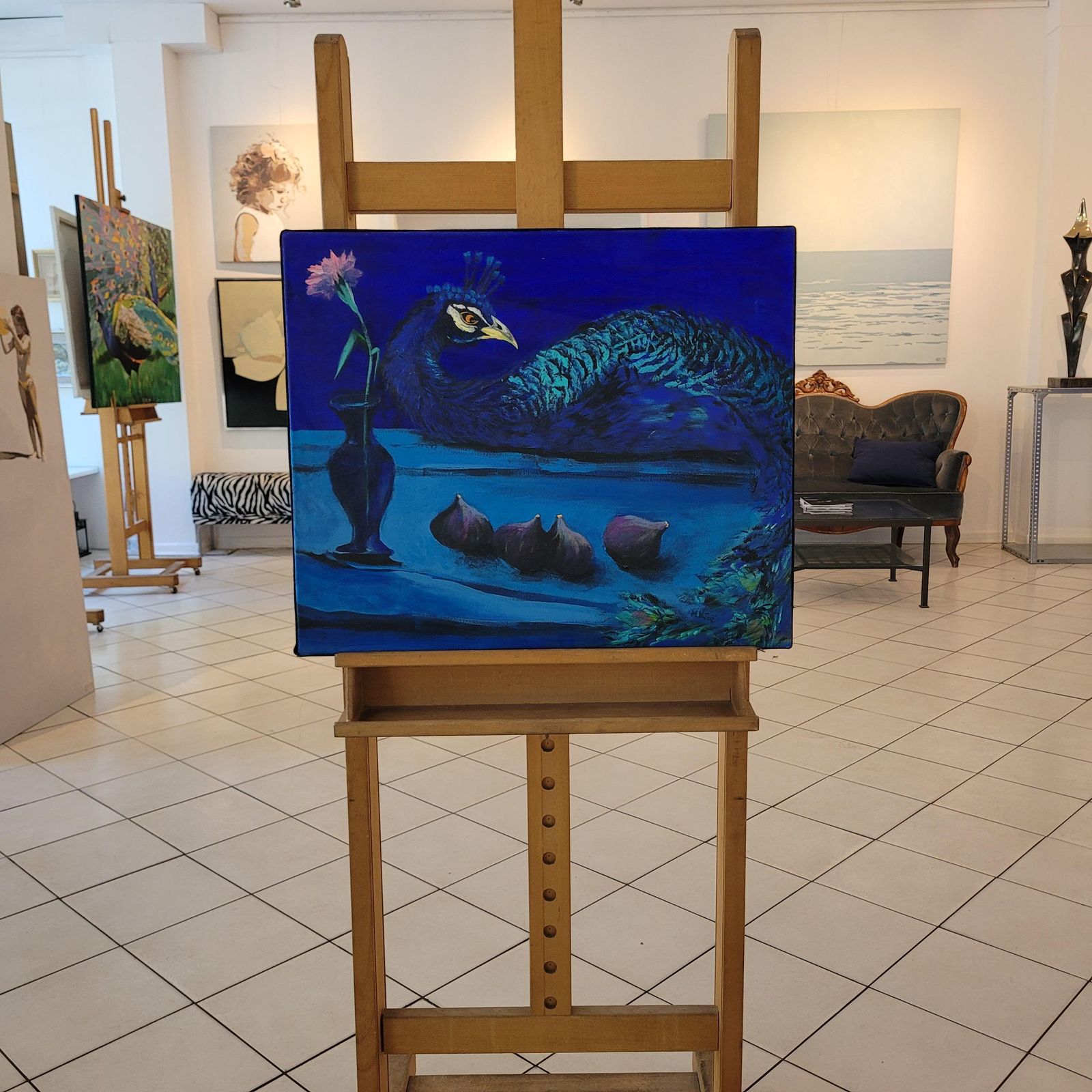 Art Magdalena Nałęczgardens Of Delight I Xxi Century Figurative Oil Painting Animals Bright Colours2017 photo