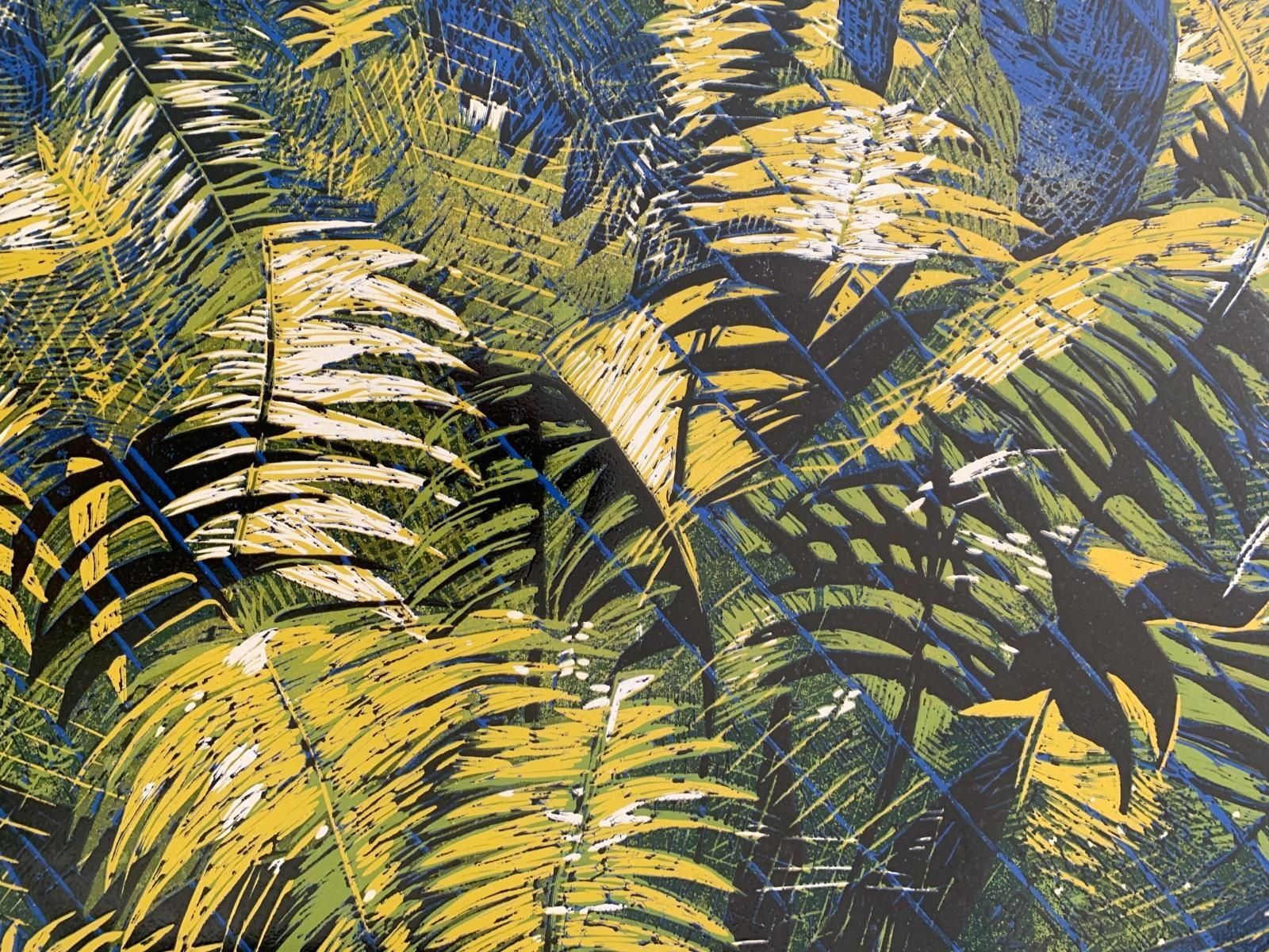 Marta Garbaczewskaforest 8   Contemporary Linocut, Flora, Nature, Polish Artist, Young Art2016 photo for sale