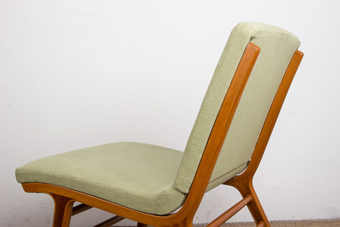 photo vinterior Danish 3 Seater Sofa In Laminated Beech And Mahogany Model Ax By Peter Hvidt And Orla Molgaard Nielsen For Fritz Hansen 1960.