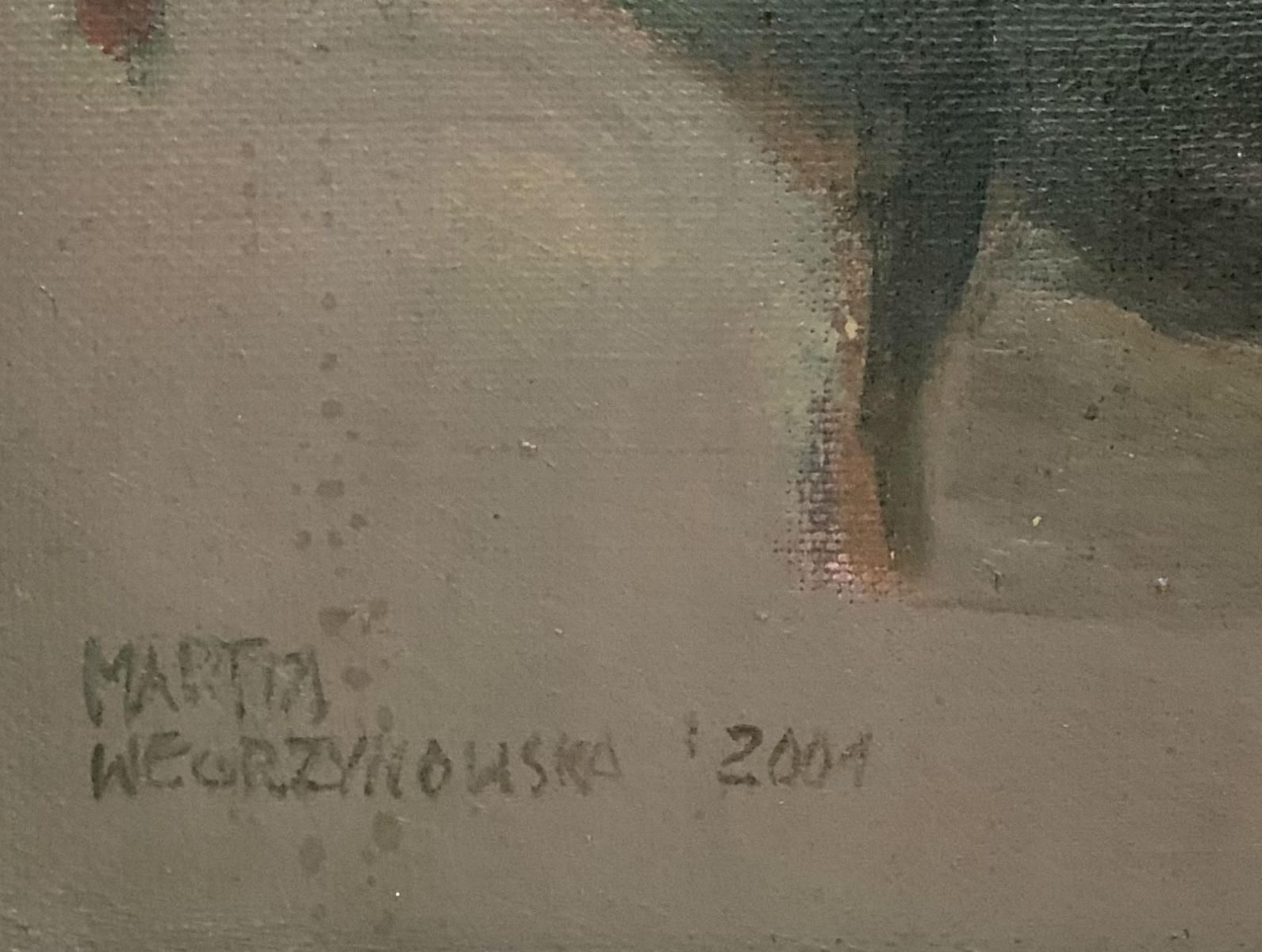 Martta Węgin Thoughts    Xxi Century, Oil Figurative Painting, Landscape Female Figures2001 photo vinterior