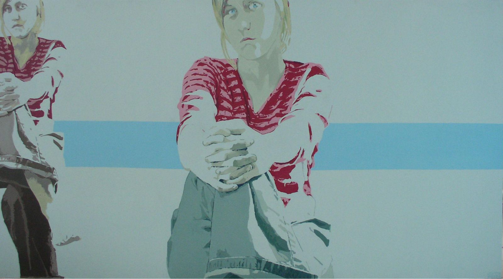Joanna Woydaportrait   Xxi Century, Contemporary Figurative Acrylic Painting, Minimalism2005
