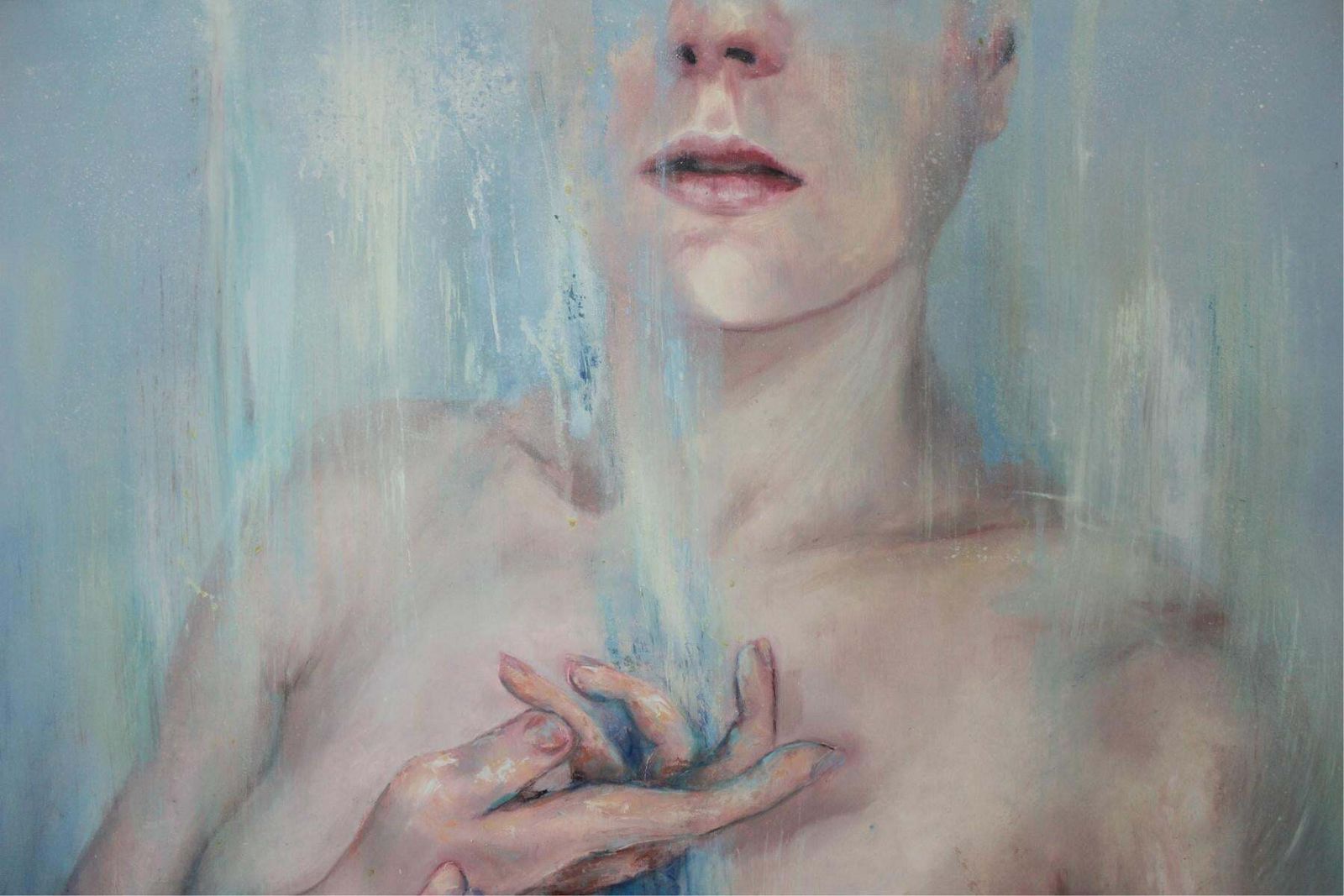 Joanna Sokolowskaenergy. Contemporary Figurative Realistic Acrylic On Canvas Painting, Nude2017 photo for sale
