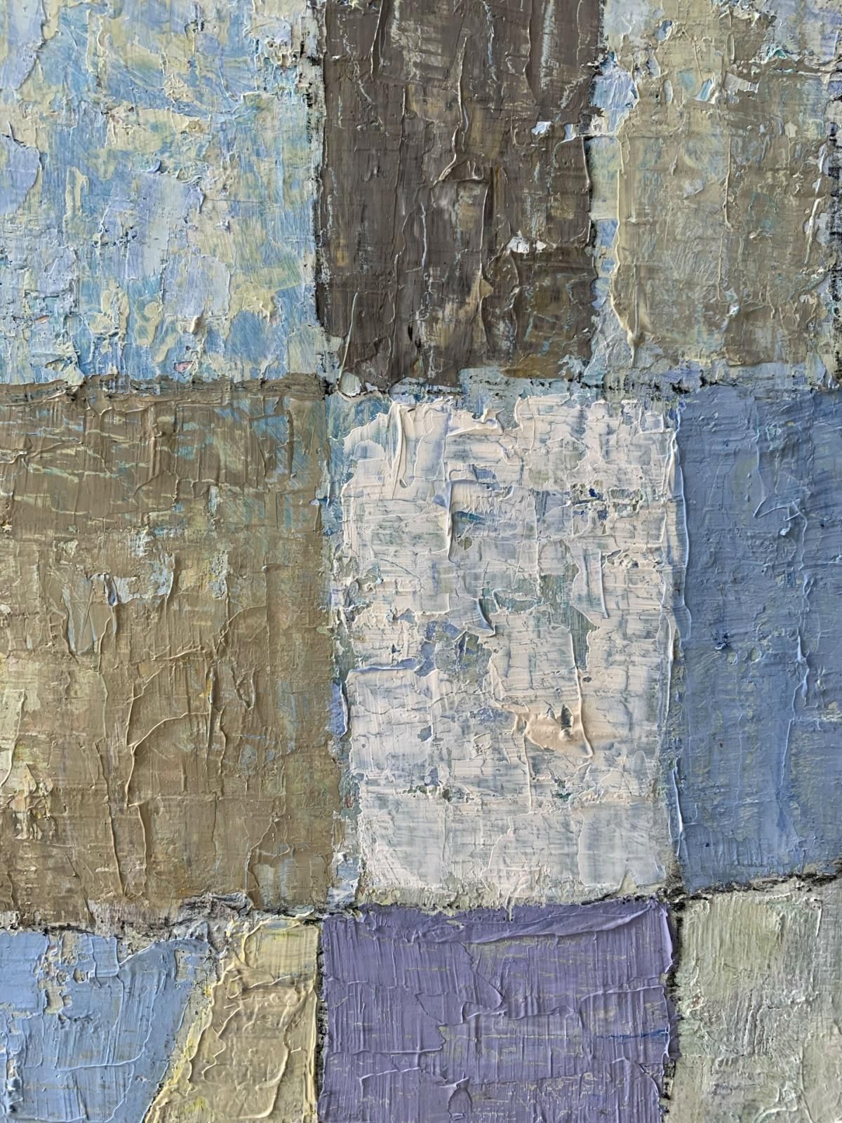 Ellis Ostrowskablues Abstraction   Xxi Century, Contemporary Oil Abstract Painting2005 photo 1361.0
