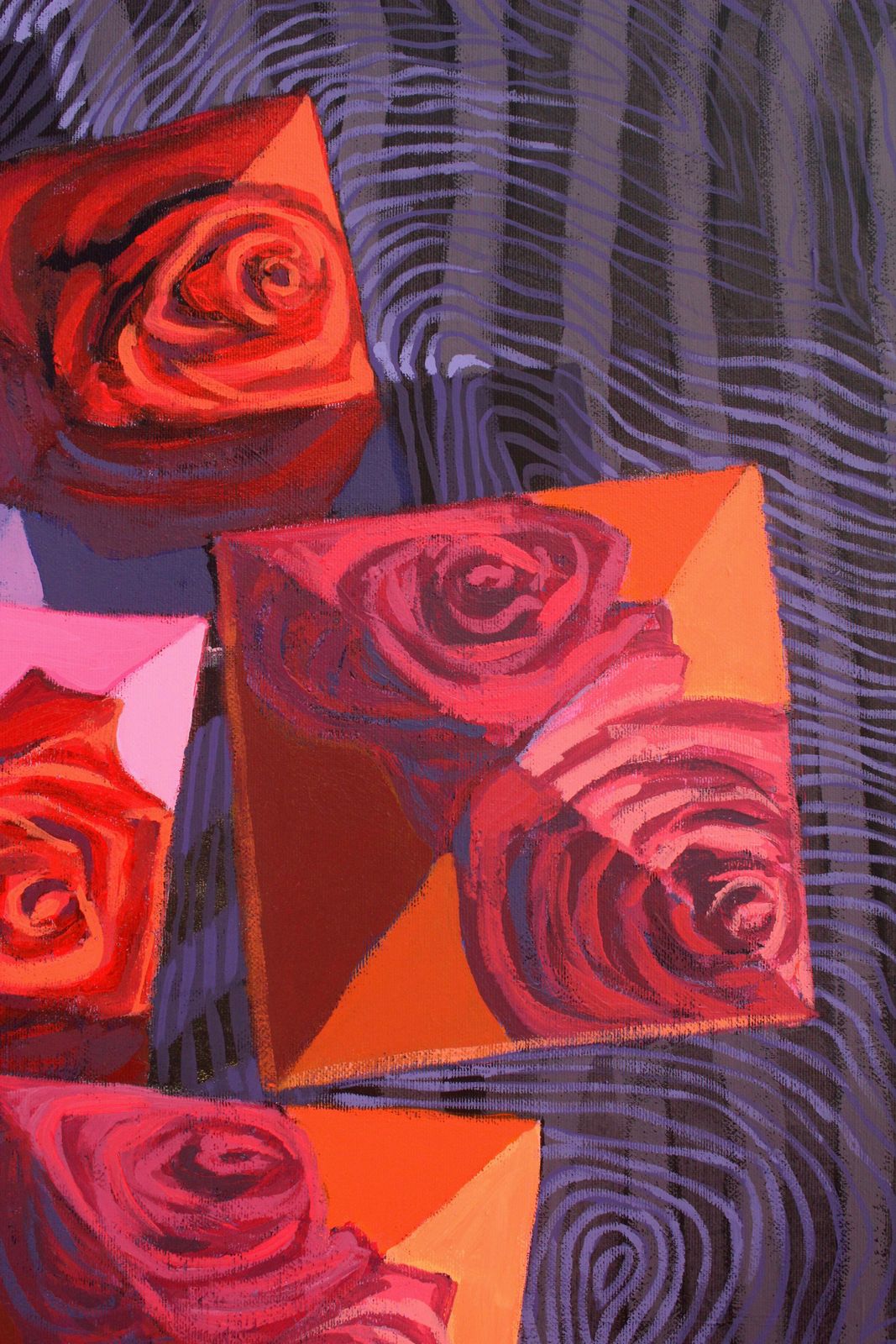 Sara Jaskiewiczglass 24   Contemporary Acrylic Painting, Colorful, Vibrant, Ornaments, Patterns2010 photo 1276.0