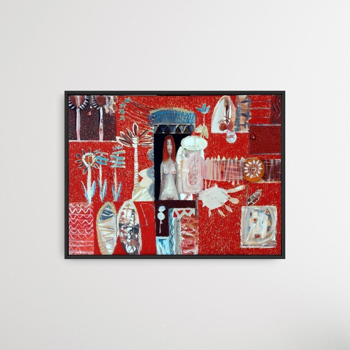 Michal Sikorskianna   Xxi Century, Contemporary Abstract, Figurative Acrylic Painting, Textured2007 photo buy