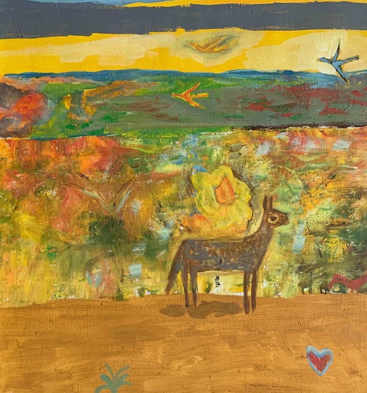 Iszchan Nazariansaint Francis. Oil Figurative Painting, Landscape, Colorful, Vibrant, Portrait 2014 photo Art