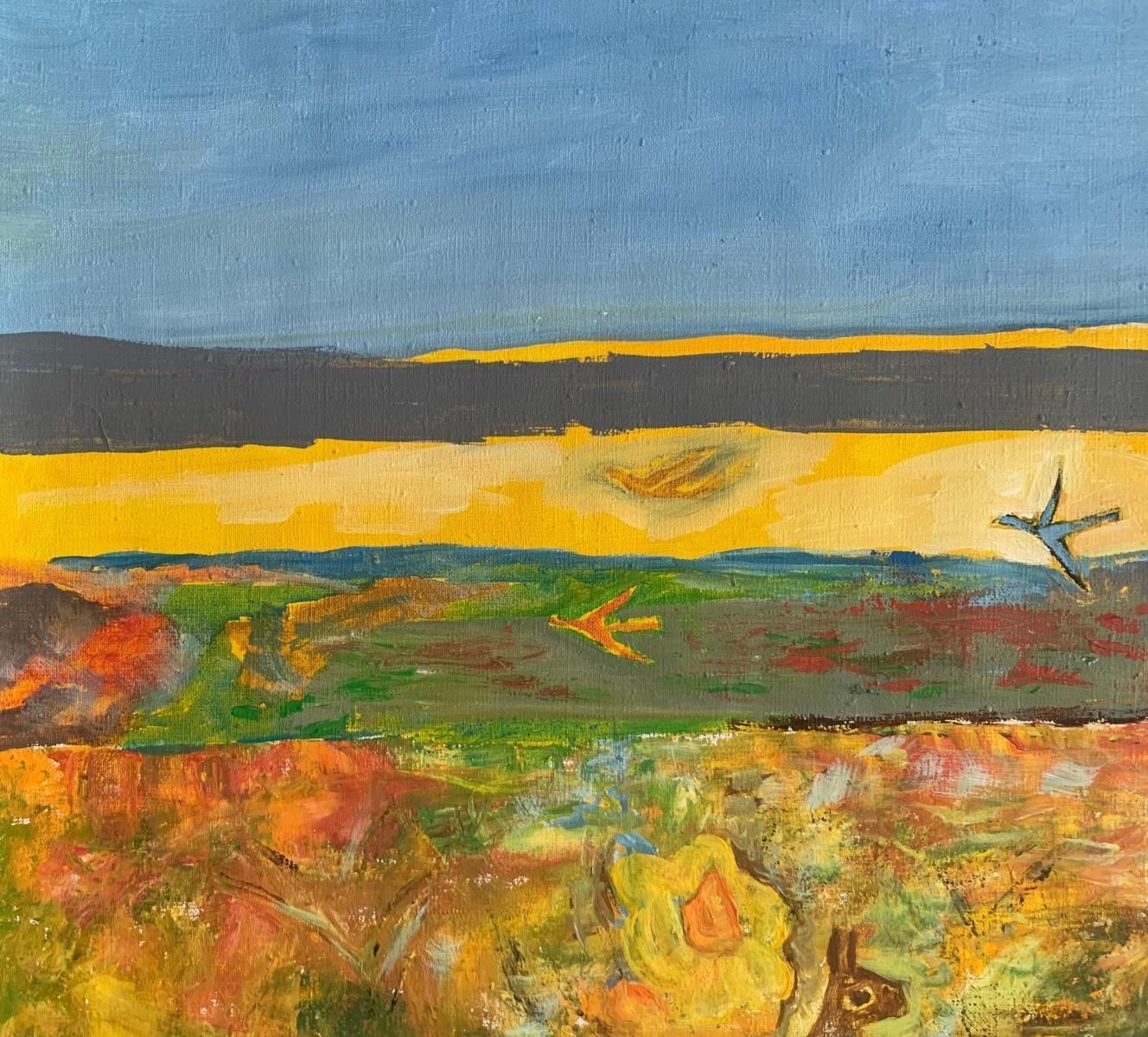 Iszchan Nazariansaint Francis. Oil Figurative Painting, Landscape, Colorful, Vibrant, Portrait 2014 photo 1361.0