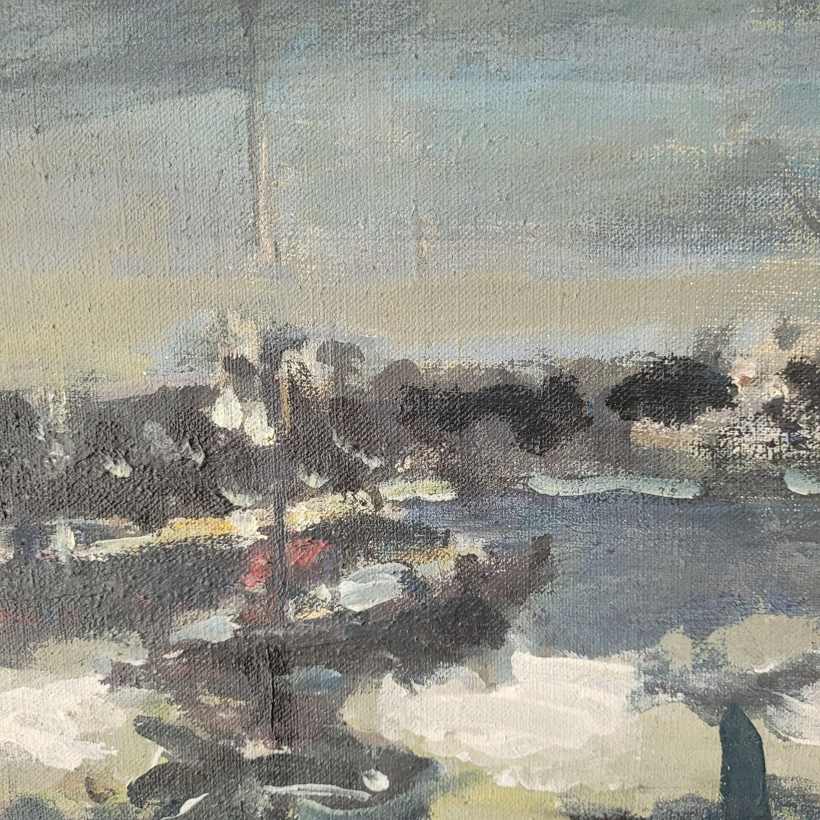 Magdalena Spasowiczthe Sea, Boats. Oil On Canvas, Figurative, Landscape, Marine, Polish Artist1998 photo 1446.0