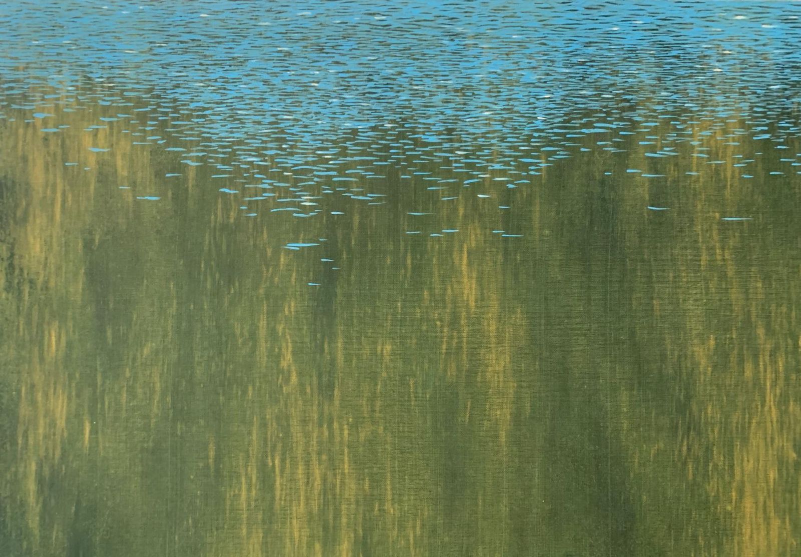 Tomek Mistaknoise. Acrylics Painting, Waterscape & Abstract, Green & Blue, Polish Artist2024 photo Art