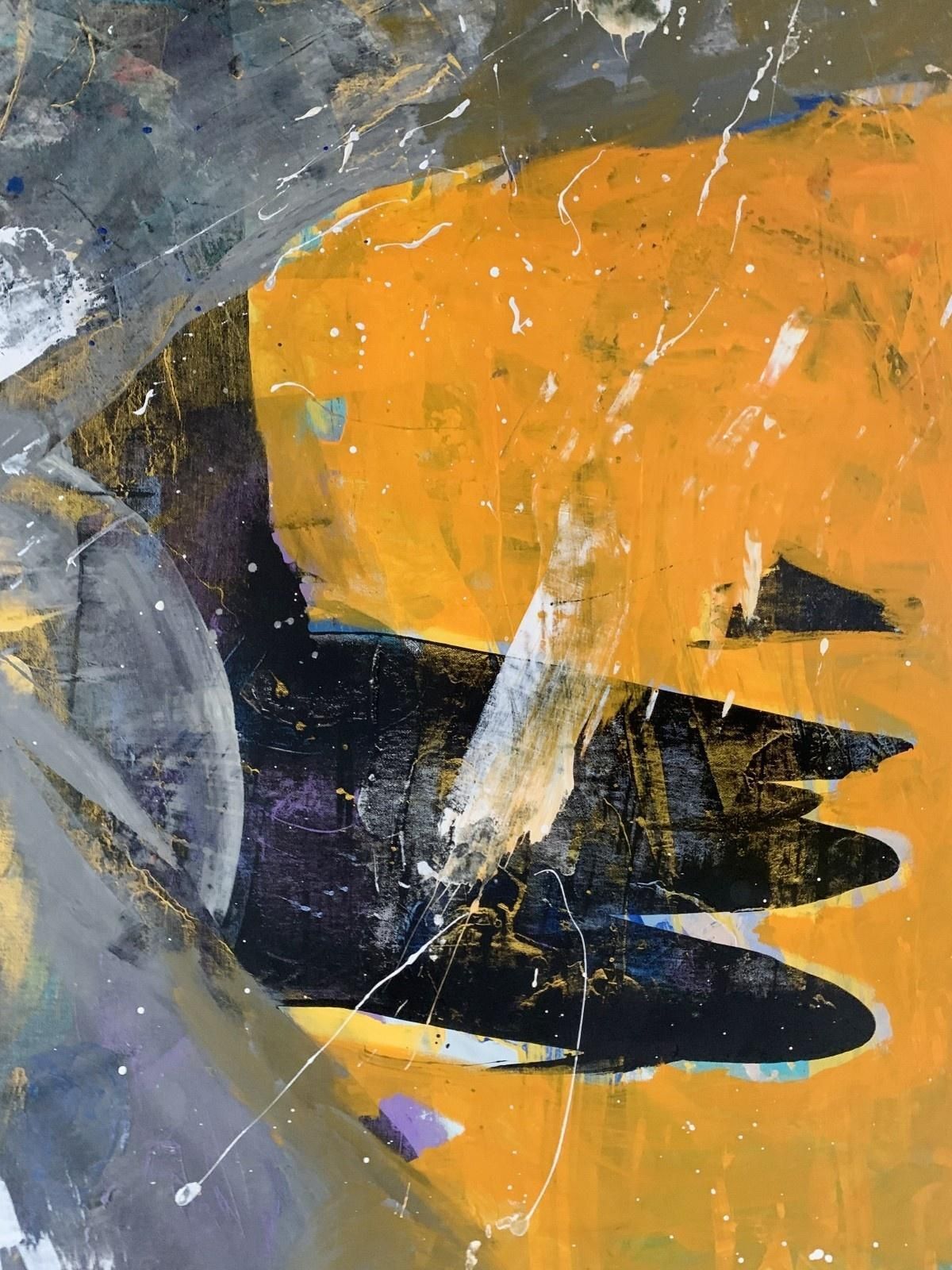 Monika Rossaabstraction   Contemporary Abstract Oil Painting, Colorful, Dynamic2023 photo Art