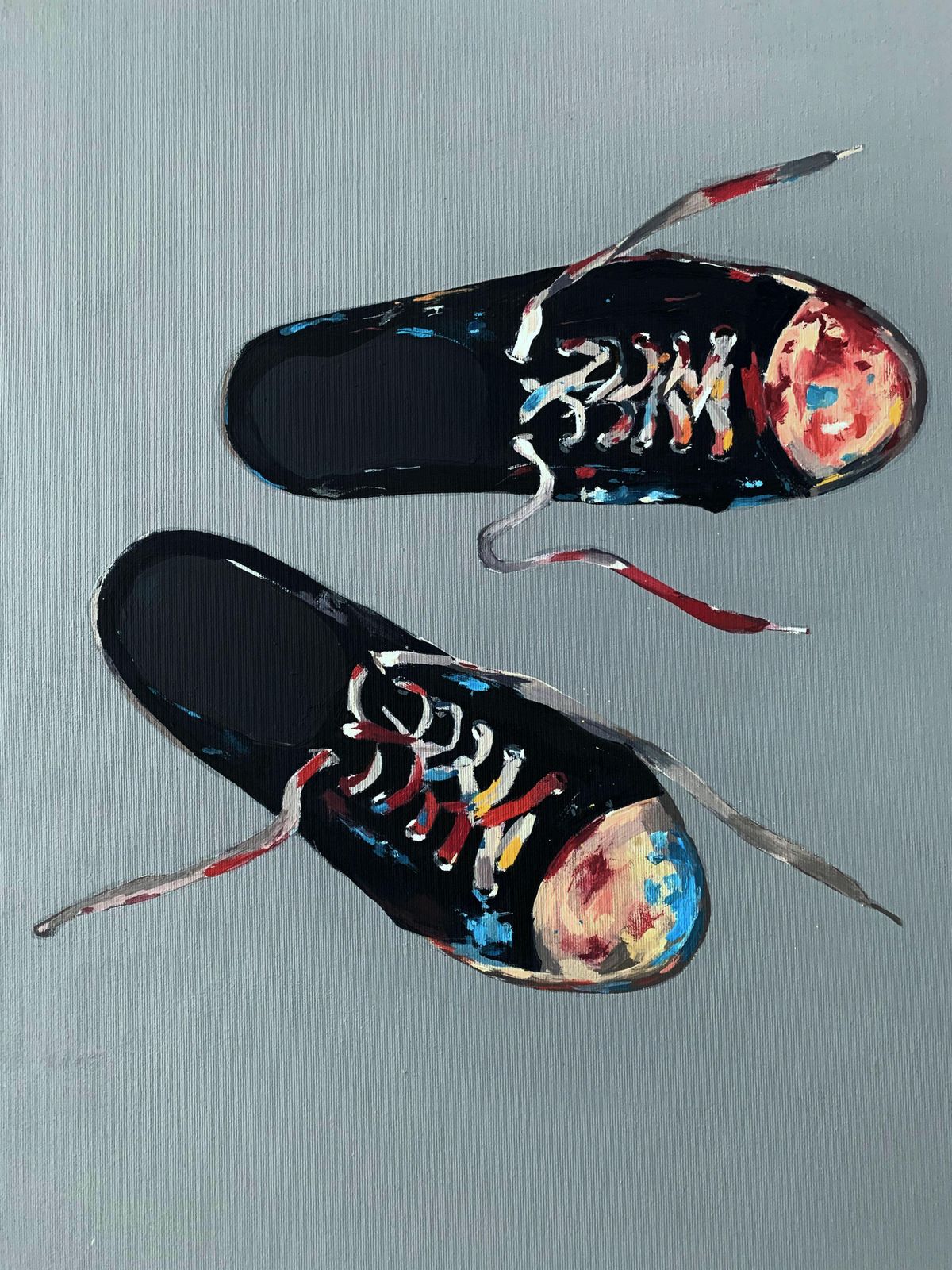 Tomasz Kozlowskitrainers   Contemporary Figurative Oil Painting, Minimalistic, Fashion2012 photo for sale