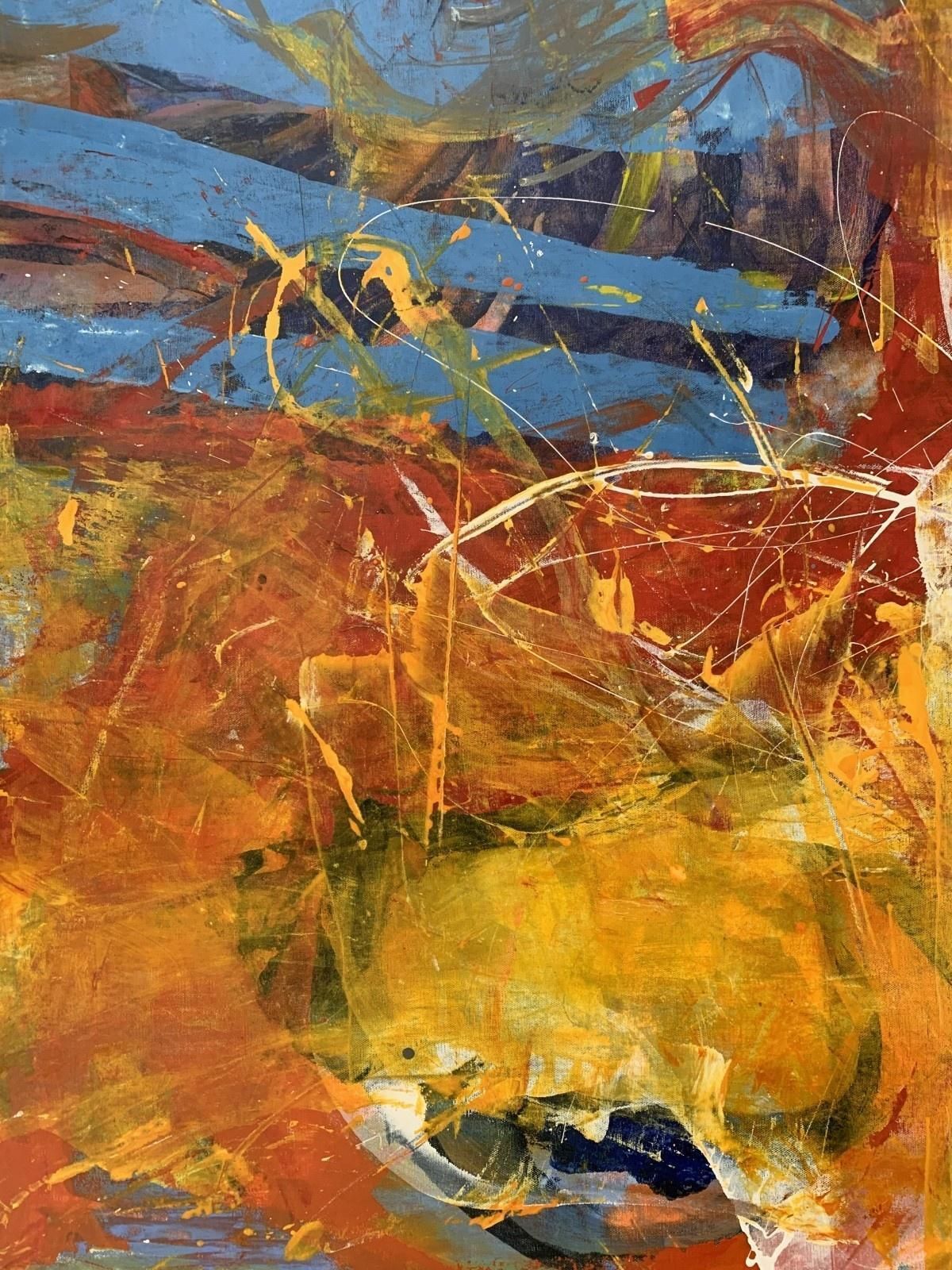 Monika Rossaabstraction   Contemporary Abstract Oil Painting, Colorful, Dynamic2021 photo for sale