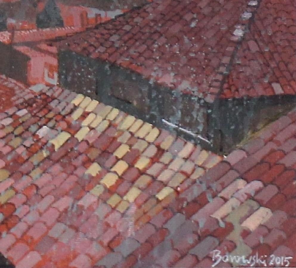 Andrzej Borowskisiena. 21st Century, Landscape, Acrylic Painting, Italy, Polish Artist2015 photo furniture