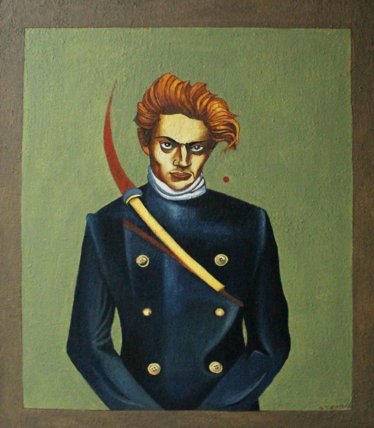 Agata Stommarevolutionist   Xxi Century, Figurative Oil Painting, Texture, Portrait2017