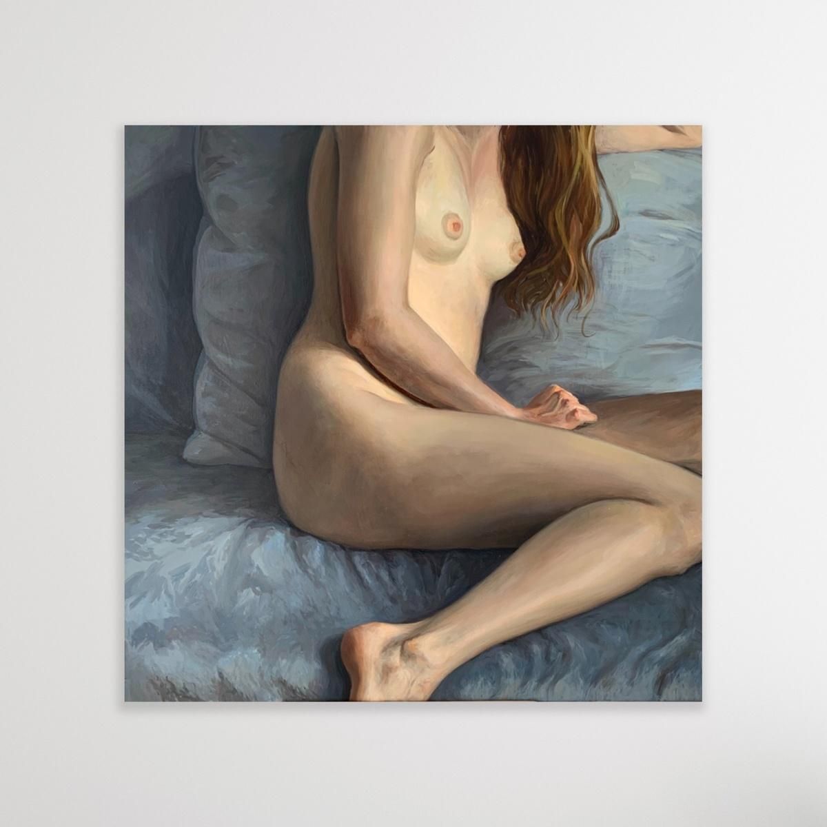 Agnieszka Staak Janczarskanude    Figurative Oil Realistic Painting, Polish Young Artist2021 photo Art
