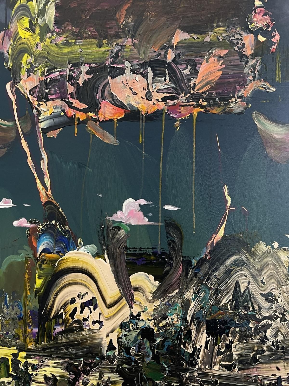 Franciszek Ledóchowskiosiris Above Archangel Gabriel. Abstract Painting, Texture, Colorful, Polish Art2024 photo 2126.0