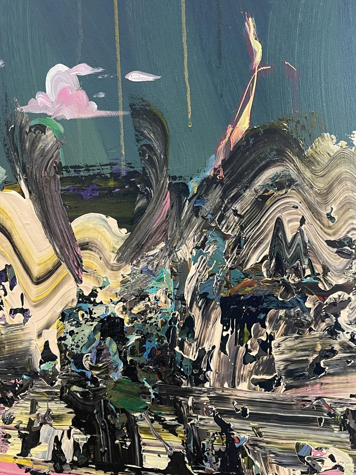 Franciszek Ledóchowskiosiris Above Archangel Gabriel. Abstract Painting, Texture, Colorful, Polish Art2024 photo vinterior