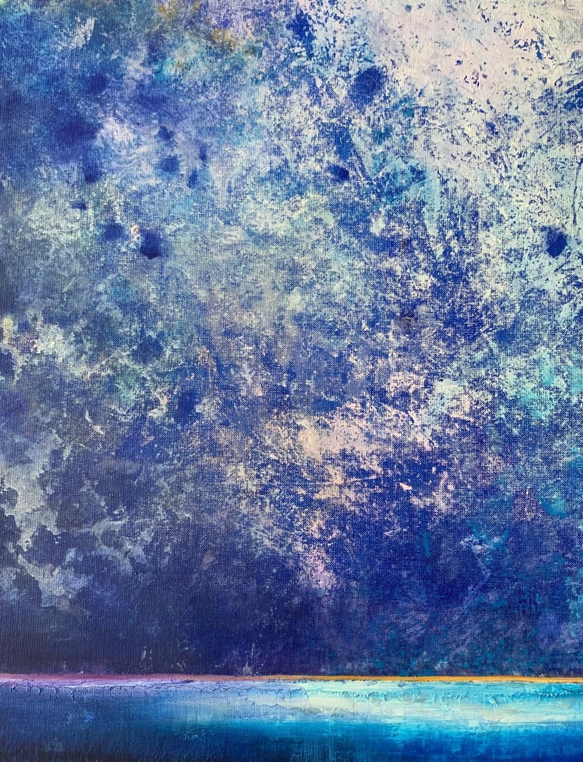 Barbara Hubertfull Moon. Contemporary Acrylic Painting, Big Scale, Polish Artist2020 photo for sale