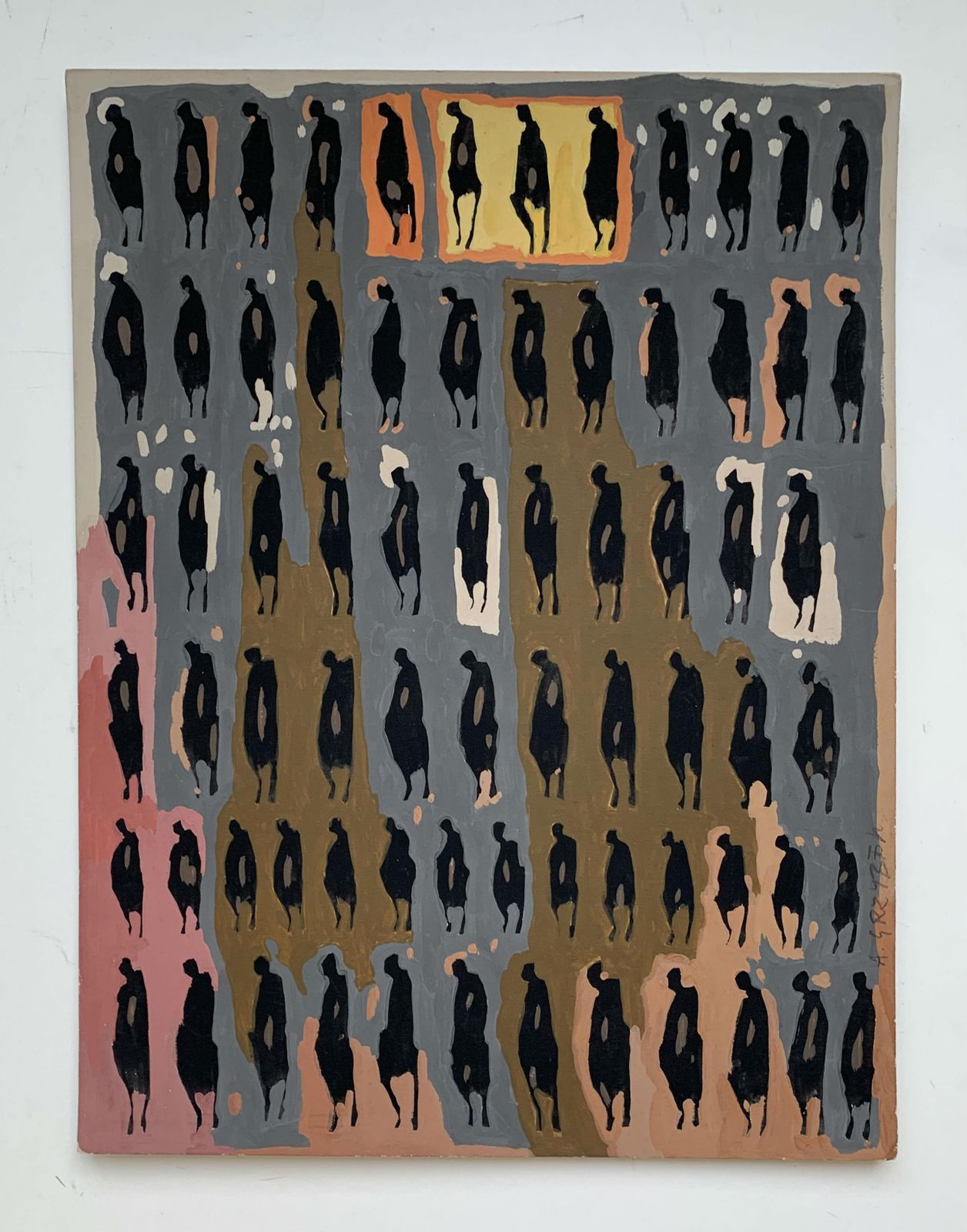 Aleksander Grzybekuntitled   Xxi Century, Gouache Painting, Figurative, Portraitca. 2005 photo furniture
