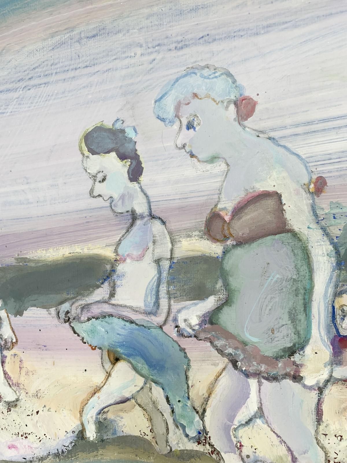 Paweł Lasikbeach In Ustka   Xxi Century, Figurative Painting, Bright Colours, Colorful2009 photo for sale