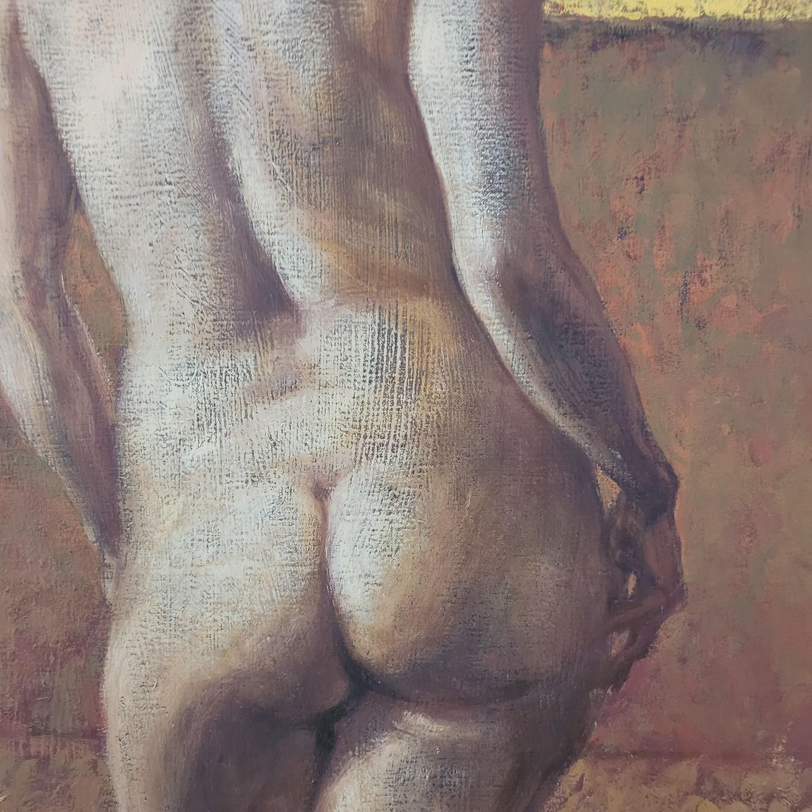 photo furniture Katarzyna Szydlowskastanding One. Contemporary Figurative Oil Painting, Subtle Female, Polish Artist2002